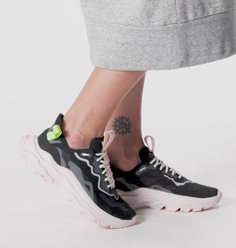 Women's Kinetic Breakthru Day Lace Sneaker, Color: Black, Tippet