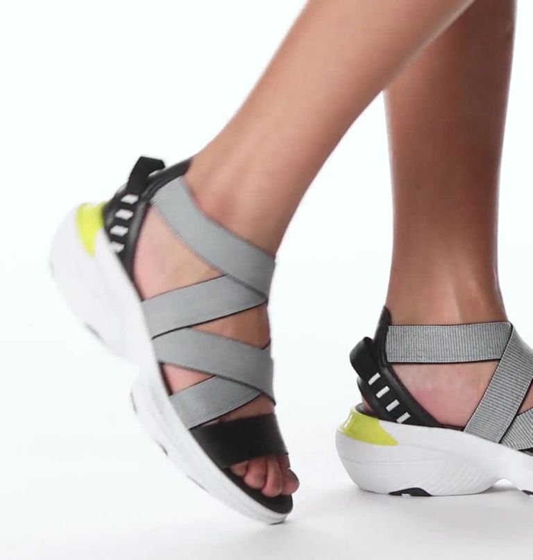 Chaussure de sport-sandale à brides multiples Explorer Blitz pour les femmes, Color: Black, White