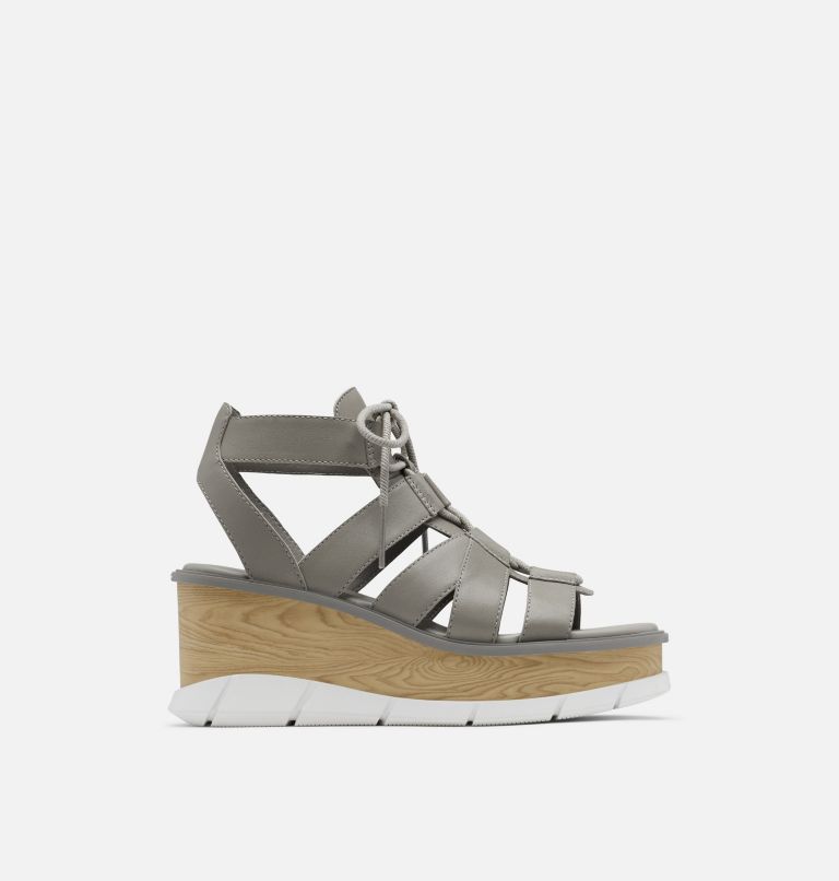 Sandale Compensée à Lacets Joanie III Femme, Color: Chrome Grey, White, image 1