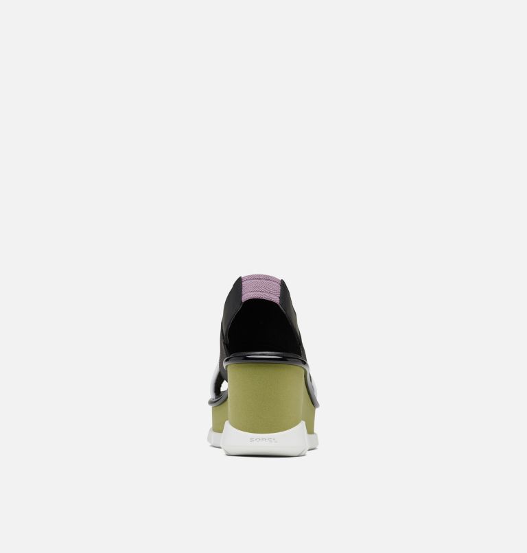 Women's Joanie III Slingback Wedge Sandal, Color: Black, Olive Shade