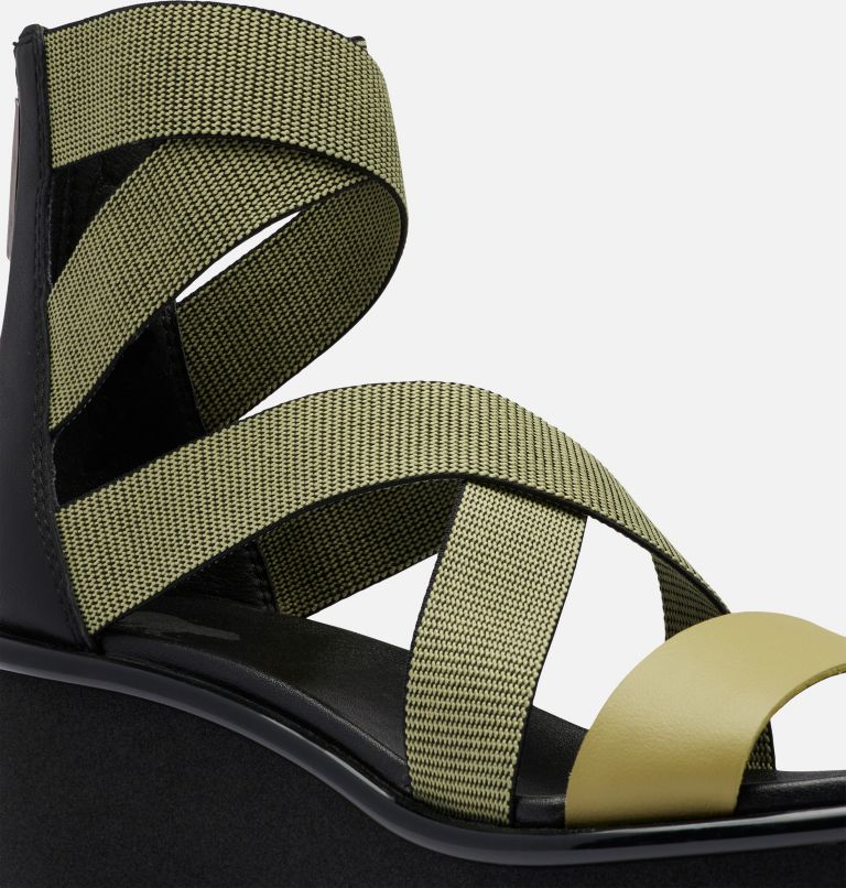 Thumbnail: Women's Joanie III Sport Strap Wedge Sandal, Color: Olive Shade, Black, image 7