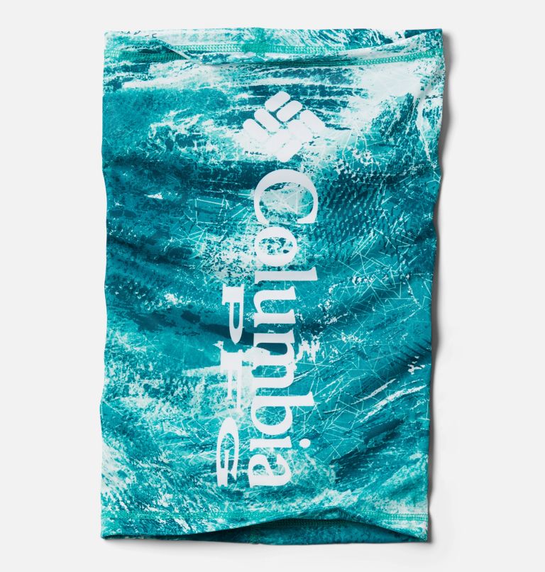 Super Terminal Tackle Neck Gaiter | 362 | L/XL, Color: Electric Turquoise Realtree Horizon, image 1