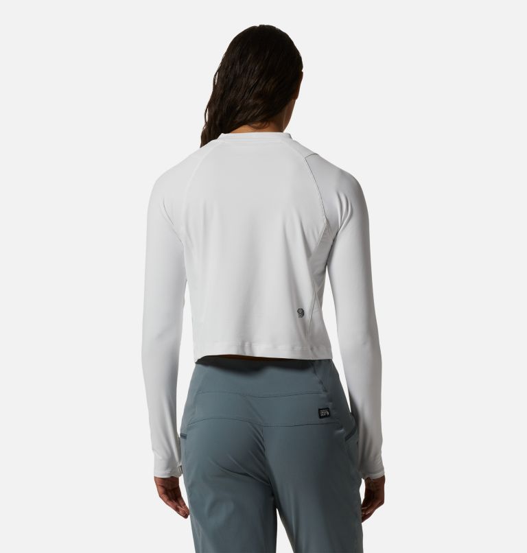 Crater Lake Long Sleeve Crop | 102 | M, Color: Fogbank, image 2