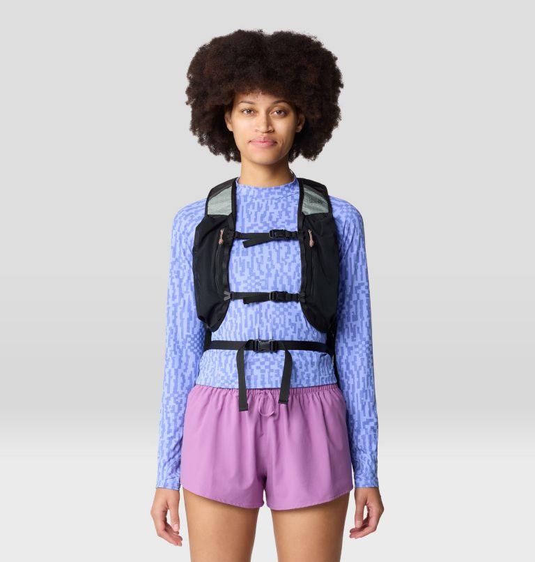 Women's Crater Lake Long Sleeve Crop, Color: Light Illusion Digidaze Print, image 6