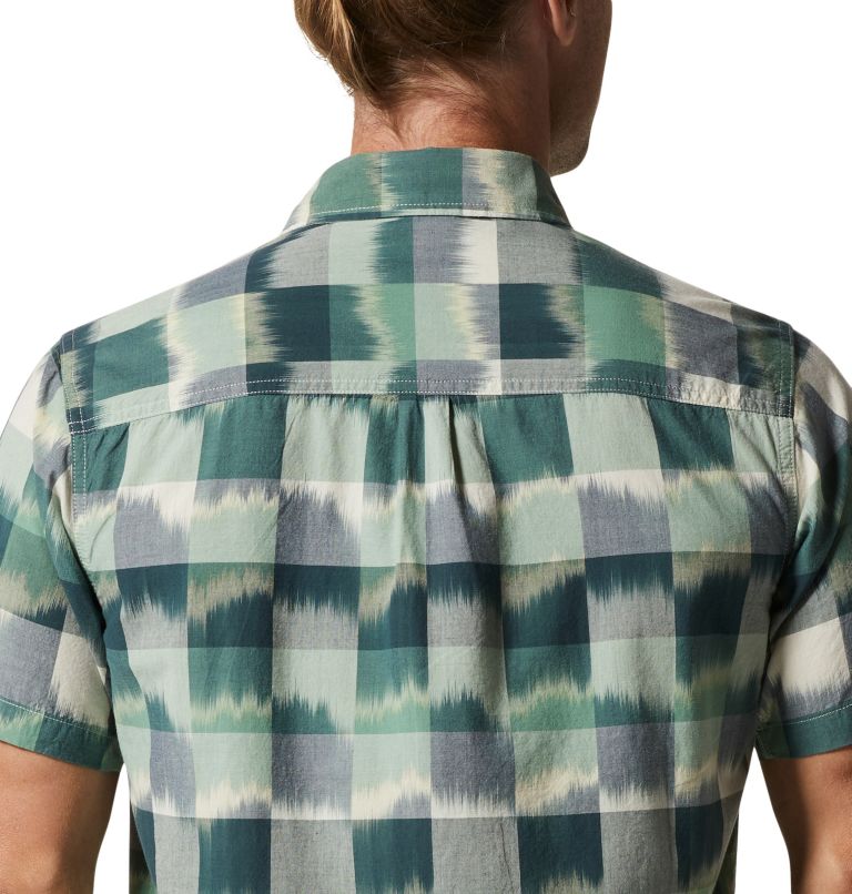 Thumbnail: Grove Hide Out Short Sleeve Shirt | 352 | XL, Color: Black Spruce IKAT 3 YD Plaid, image 5