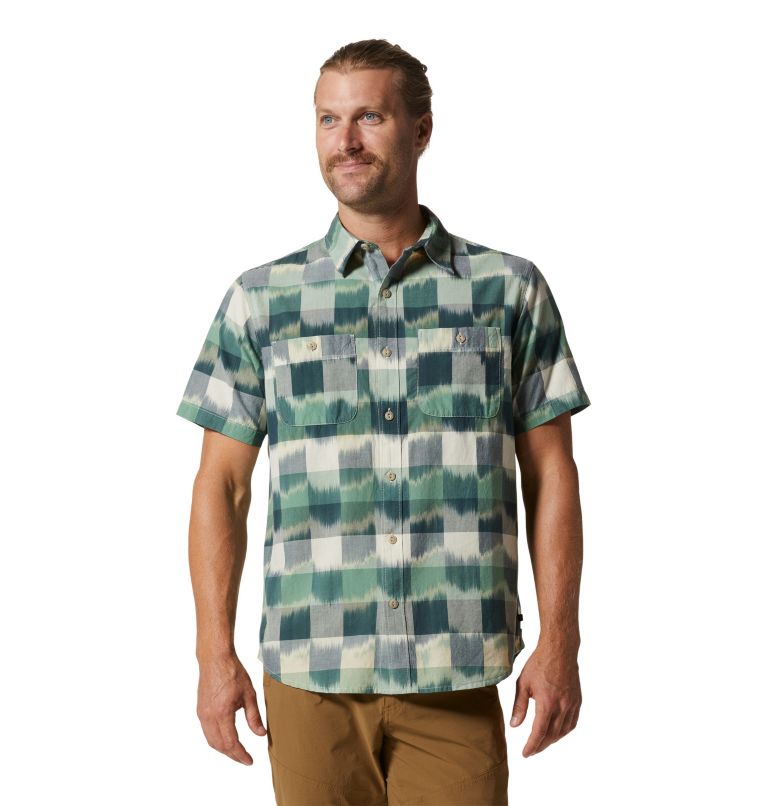 Grove Hide Out Short Sleeve Shirt | 352 | S, Color: Black Spruce IKAT 3 YD Plaid, image 1