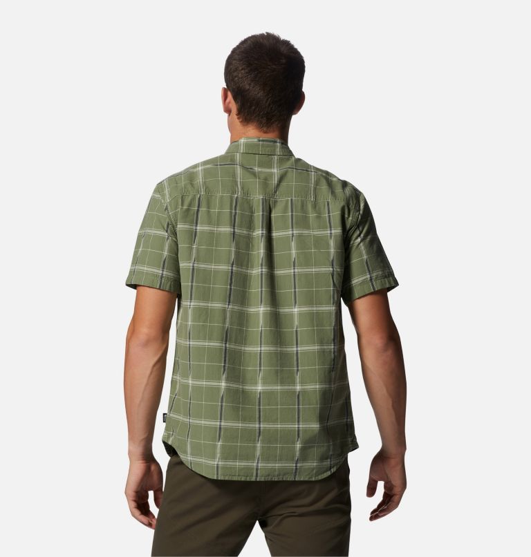 Thumbnail: Men's Grove Hide Out Short Sleeve Shirt, Color: Field Windowpane Ikat, image 2
