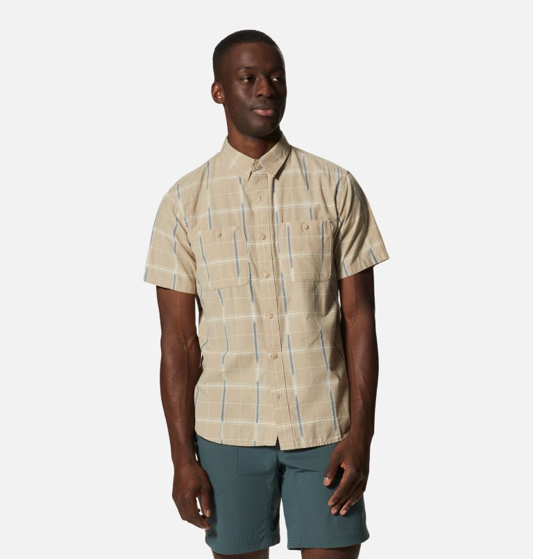 Chemise à manches courtes Grove Hide Out Homme, Color: Badlands Windowpane Ikat, image 5