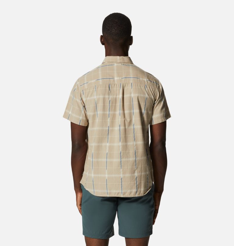 Thumbnail: Men's Grove Hide Out Short Sleeve Shirt, Color: Badlands Windowpane Ikat, image 2