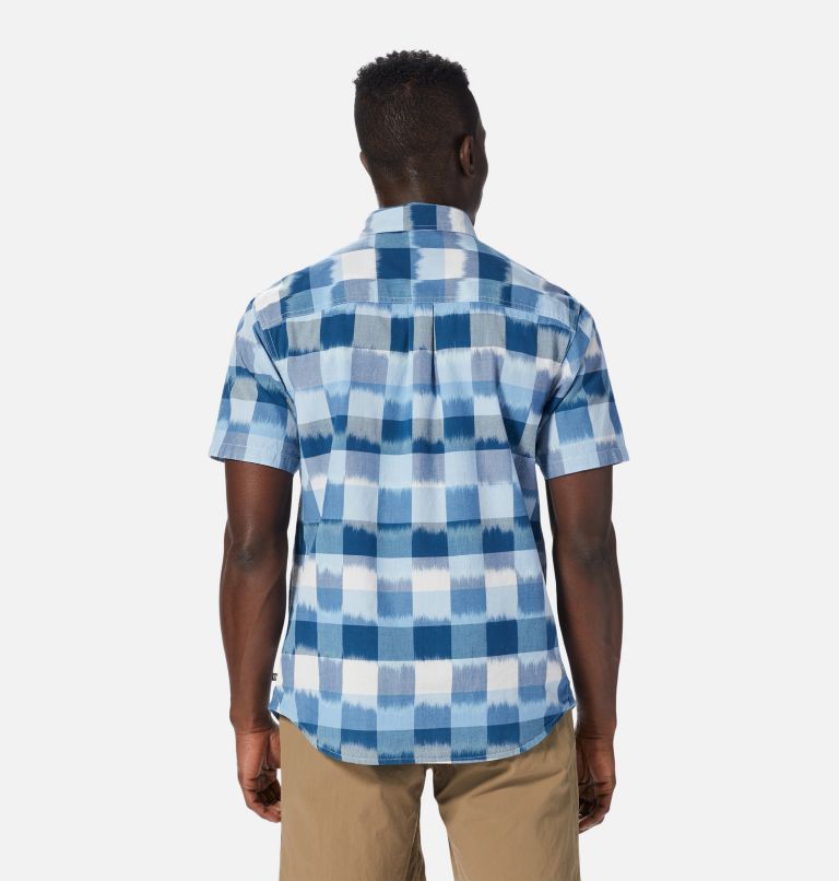 Grove Hide Out Short Sleeve Shirt | 425 | L, Color: Hardwear Navy IKAT 3 YD Plaid, image 2