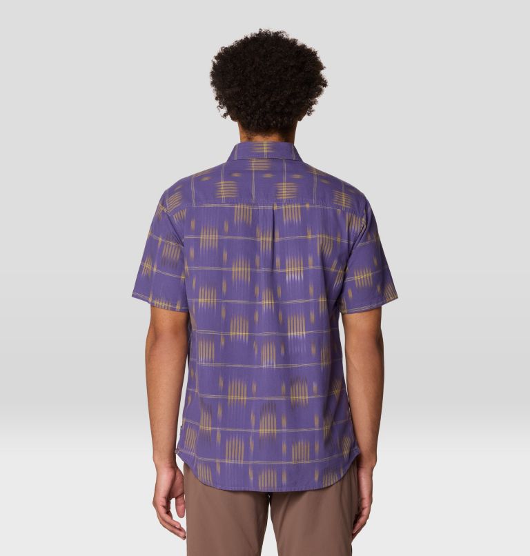 Men's Grove Hide Out Short Sleeve Shirt, Color: Allium Ikat Jacquard, image 2