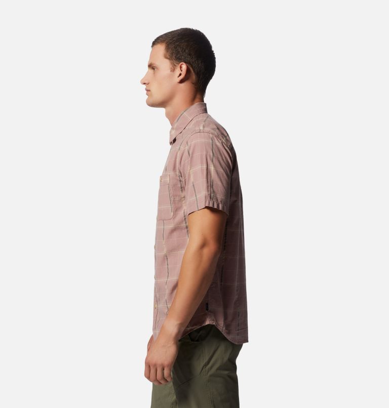 Men's Grove Hide Out Short Sleeve Shirt, Color: Smoky Quartz, image 3