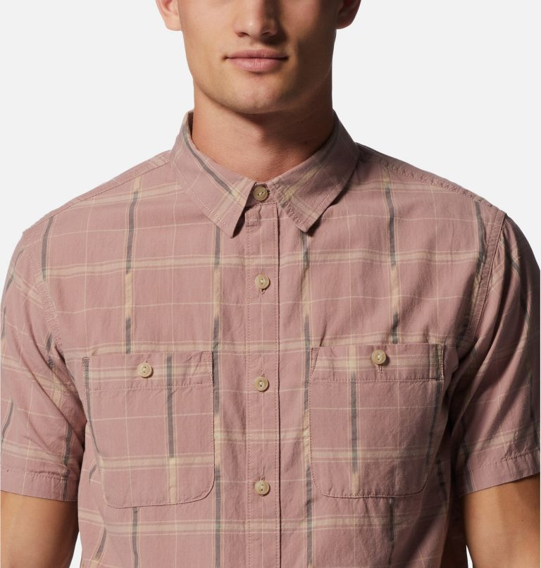 Thumbnail: Men's Grove Hide Out Short Sleeve Shirt, Color: Smoky Quartz, image 4