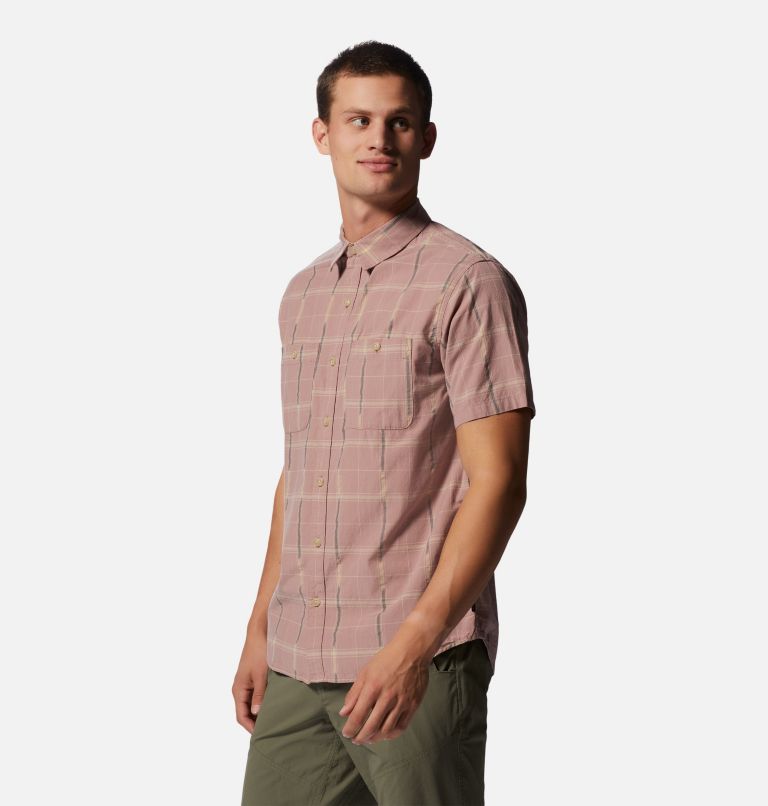 Men's Grove Hide Out Short Sleeve Shirt, Color: Smoky Quartz, image 1