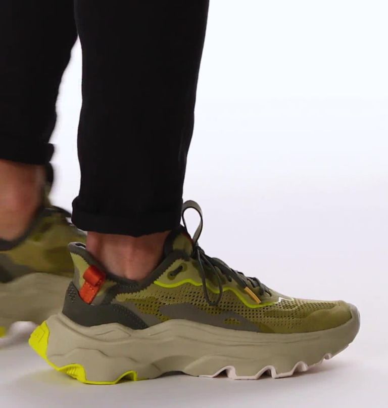 Men's Kinetic Breakthru Day Lace Sneaker, Color: Olive Shade, Desert Sun