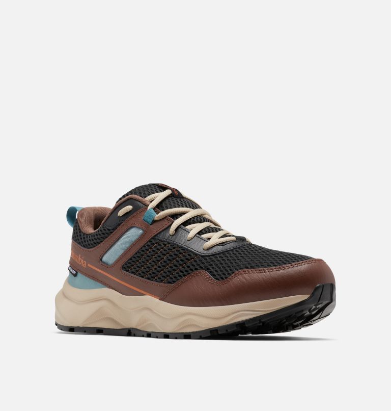 Thumbnail: Men's Plateau Waterproof Shoe - Wide, Color: Bison Brown, Warm Copper, image 2