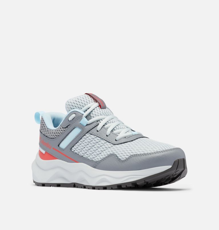 Thumbnail: Women's Plateau Waterproof Shoe, Color: Cirrus Grey, Red Hibiscus, image 2