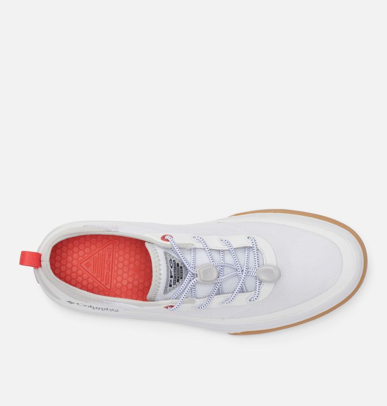Women's PFG Bonehead Shoe, Color: White, Collegiate Navy, image 3