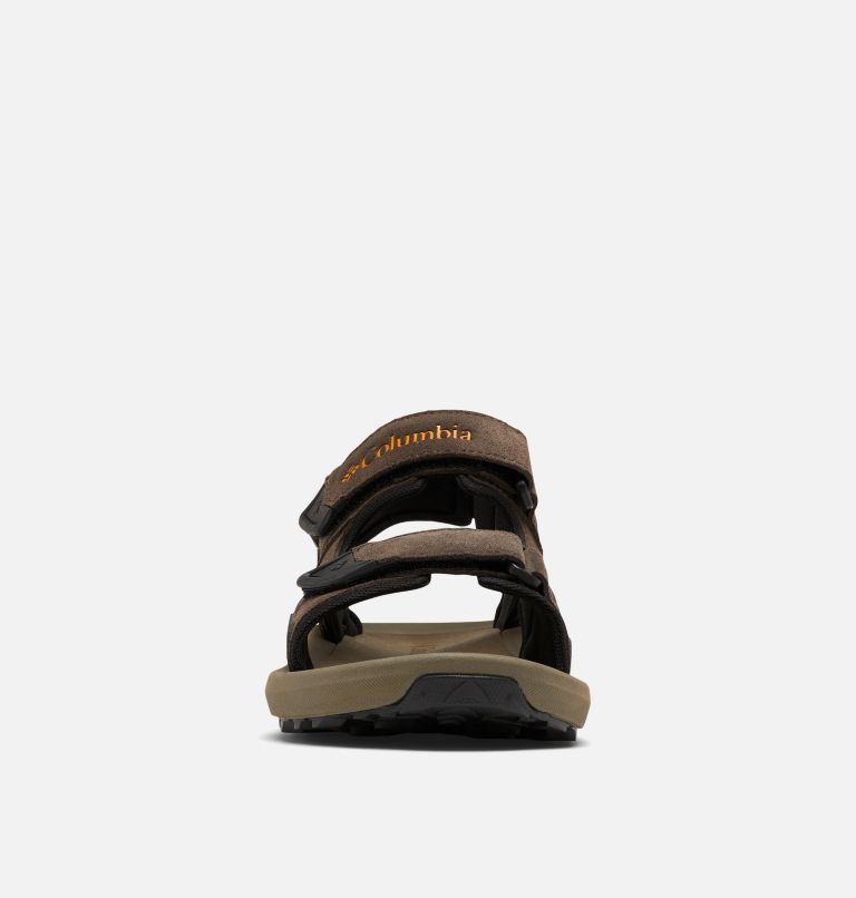 Men's Trailstorm Hiker 3-Strap Sandal, Color: Cordovan, Gold Amber, image 7