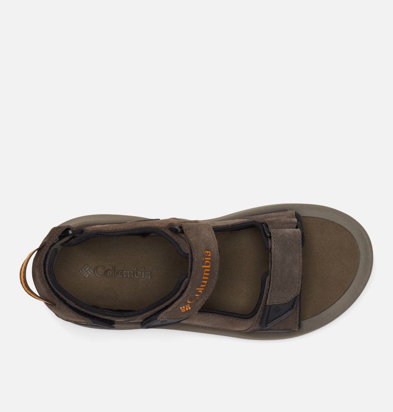 Men's Trailstorm Hiker 3-Strap Sandal, Color: Cordovan, Gold Amber, image 3