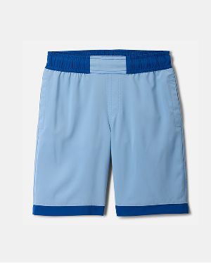 A pair of boys' blue shorts.