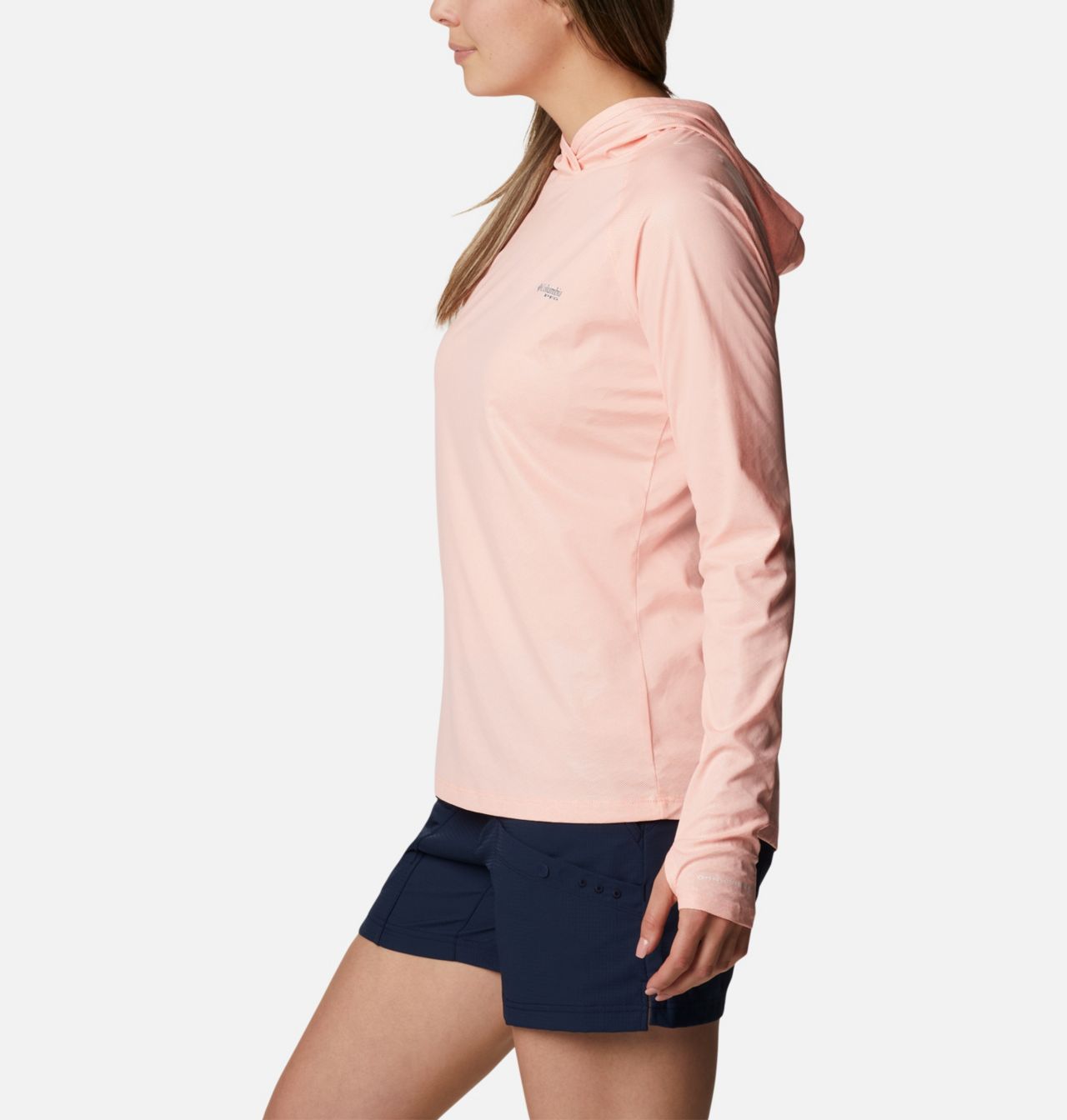 Chandail manches longues à capuchon PFG Tidal Deflector Ice™ Femme 3