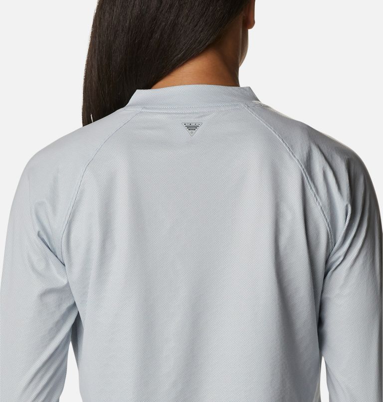 Women's PFG Tidal Deflector Ice Long Sleeve Shirt, Color: Cirrus Grey, image 5