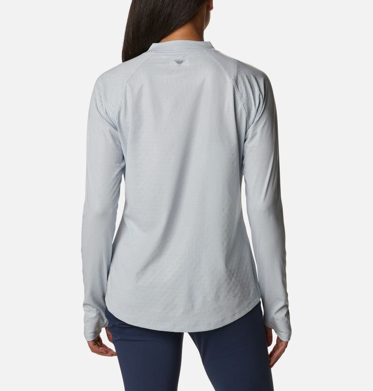 Thumbnail: Women's PFG Tidal Deflector Ice Long Sleeve Shirt, Color: Cirrus Grey, image 2
