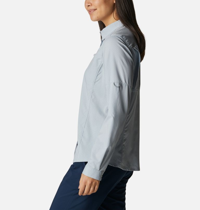 Chemise tissée à manches longues Cool Release Femme, Color: Cirrus Grey