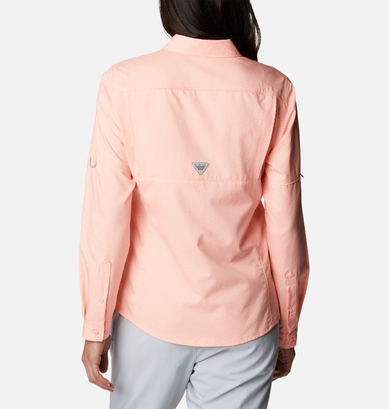Thumbnail: Women's PFG Cool Release Long Sleeve Woven Shirt, Color: Tiki Pink, image 2