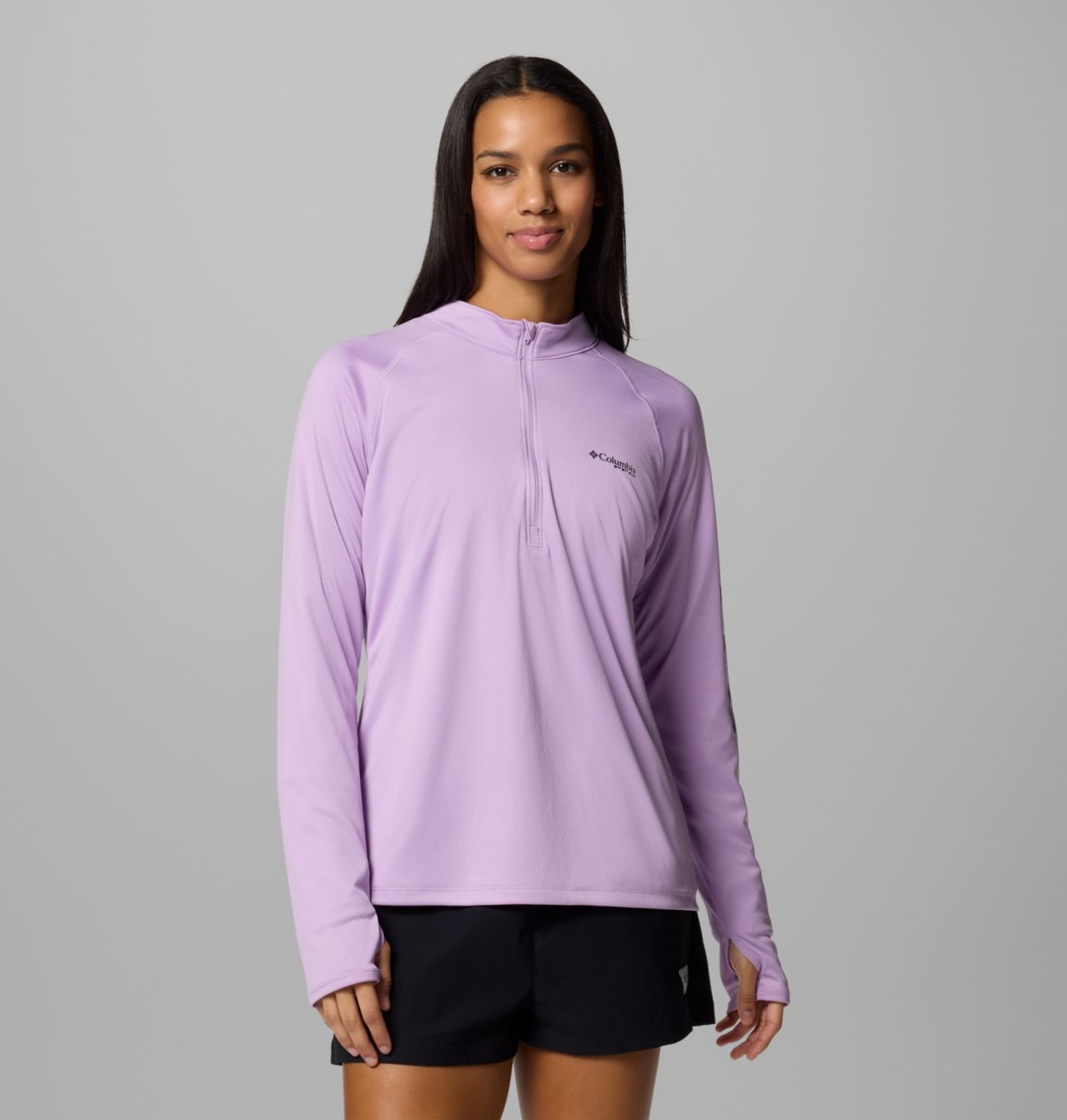 Women's PFG Tidal Tee™ Quarter Zip Long Sleeve Shirt 1
