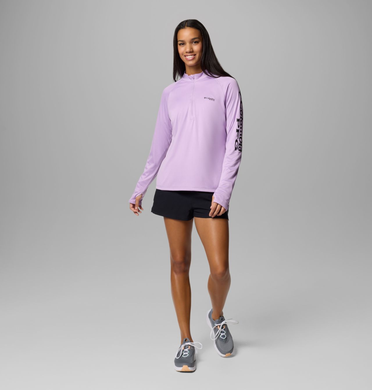 Women's PFG Tidal Tee™ Quarter Zip Long Sleeve Shirt 6