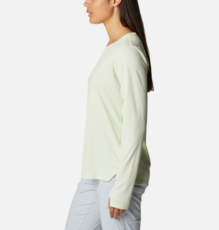 Thumbnail: Women's PFG Skiff Guide Knit Long Sleeve Shirt, Color: Light Lime, image 3