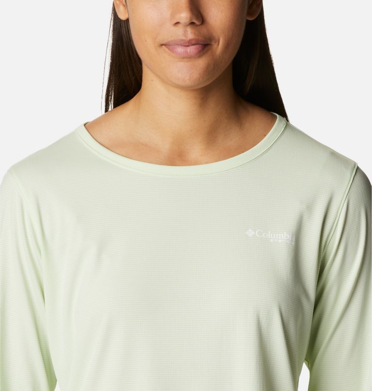 Chemise en tricot à manches longues PFG Skiff Guide Femme, Color: Light Lime, image 4