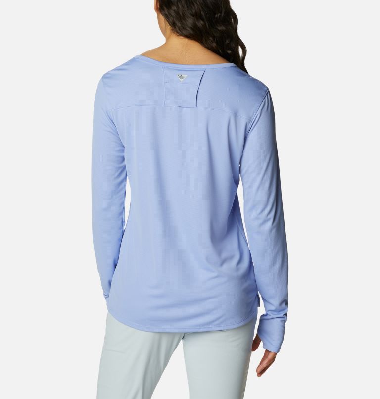 Women's PFG Skiff Guide Knit Long Sleeve Shirt, Color: Serenity, image 2