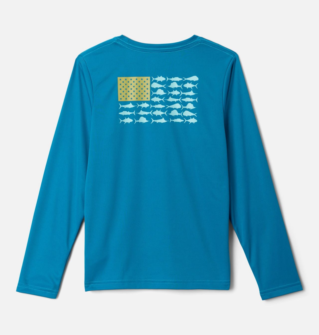 Boys' PFG Terminal Tackle™ Fish Flag Long Sleeve Shirt 1