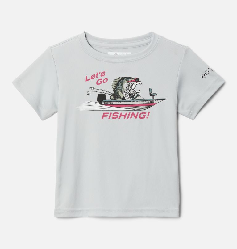 Thumbnail: Boys' Toddler PFG Terminal Tackle LGF T-Shirt, Color: Cool Grey, Y LGF Bass Boat, image 1