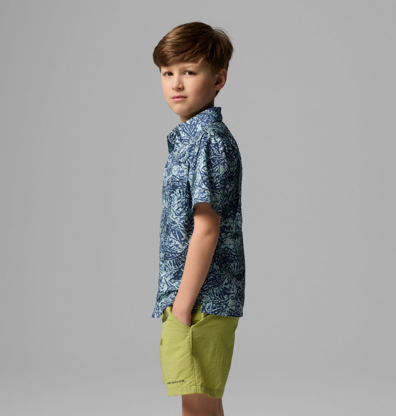 Boys' PFG Super Slack Tide™ Short Sleeve Camp Shirt 3