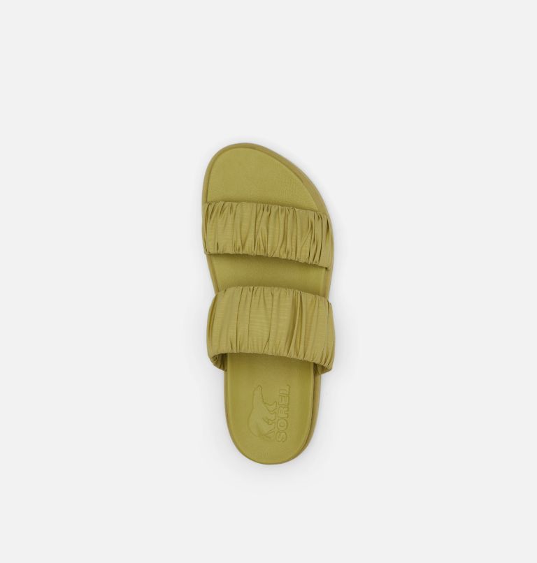 Thumbnail: Women's Roaming Two Strap Slide Sandal, Color: Olive Shade, Chalk, image 5
