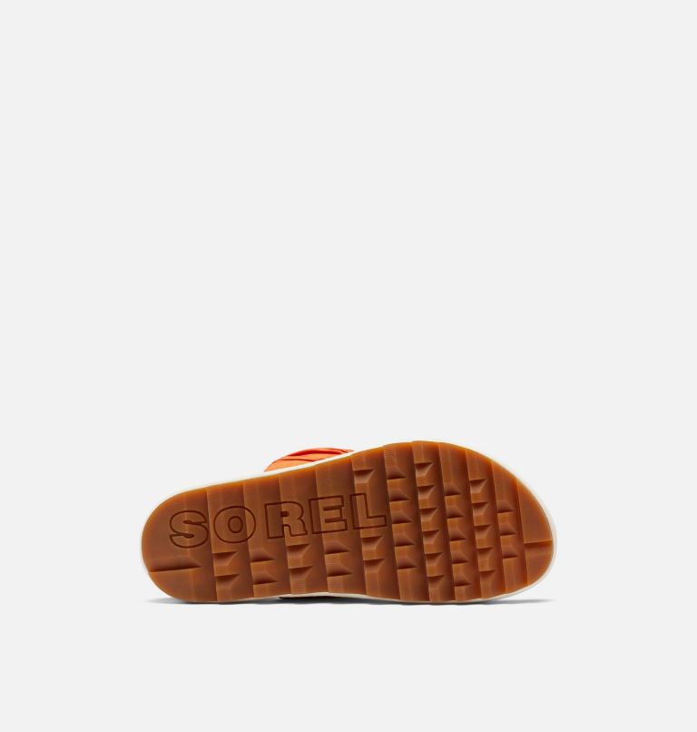 Women's Roaming Two Strap Slide Flat Sandal, Color: Desert Sun, Chalk, image 6