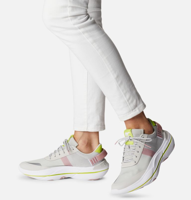 Women's Explorer Blitz Leisure Lace Sneaker, Color: Moonstone, White
