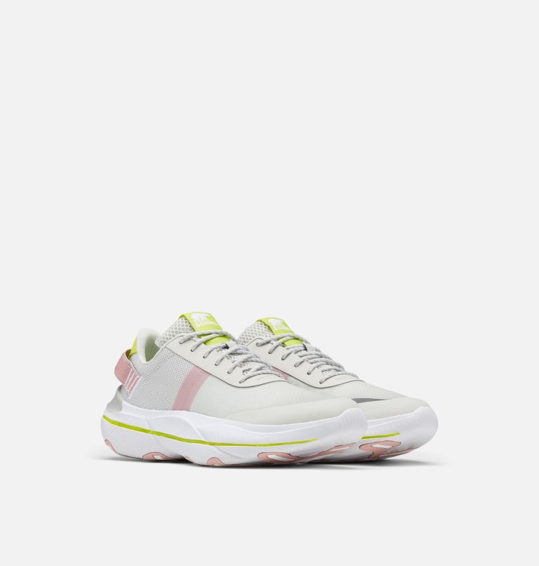 Women's Explorer Blitz Leisure Lace Sneaker, Color: Moonstone, White, image 2