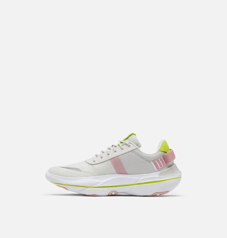Women's Explorer Blitz Leisure Lace Sneaker, Color: Moonstone, White, image 4