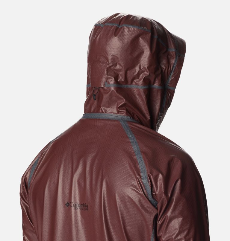 Men's OutDry Extreme Mesh Hooded Rain Shell Jacket, Color: Light Raisin, image 5