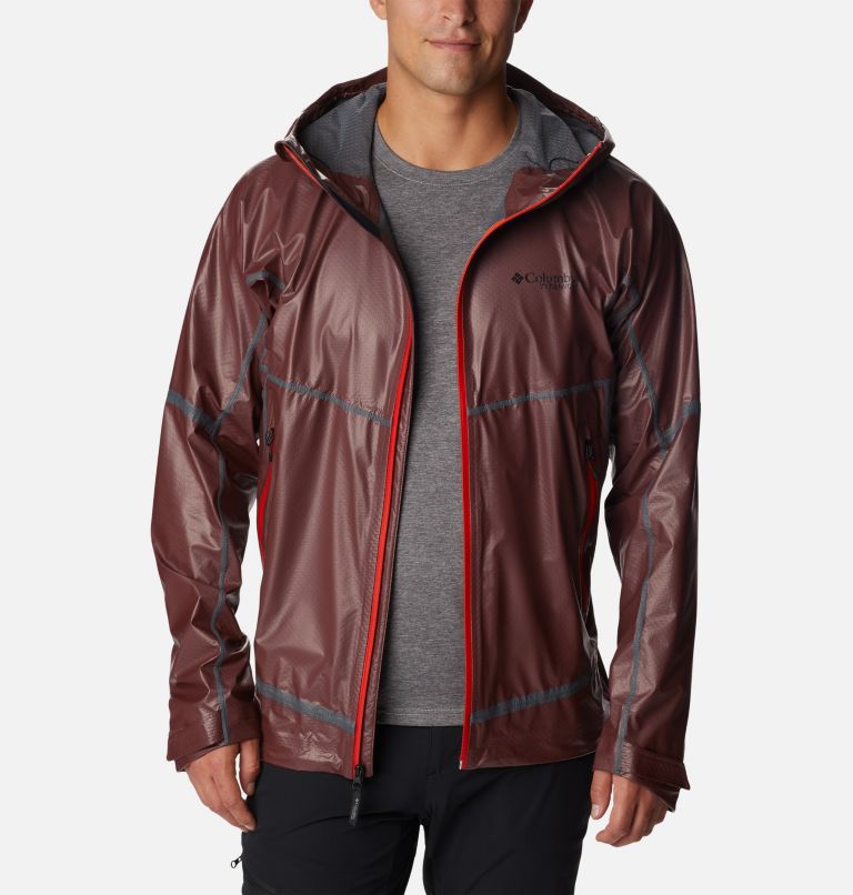 Thumbnail: Men's OutDry Extreme Mesh Hooded Rain Shell Jacket, Color: Light Raisin, image 7