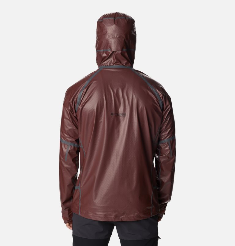 Men's OutDry Extreme Mesh Hooded Rain Shell Jacket, Color: Light Raisin, image 2