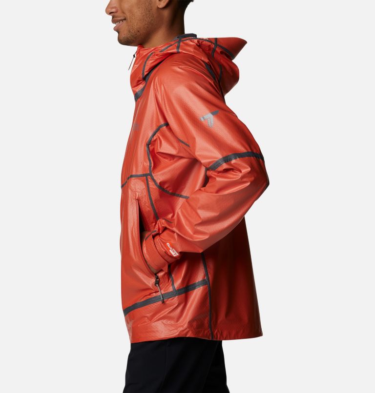 Thumbnail: Men's OutDry Extreme Mesh Hooded Rain Shell Jacket, Color: Red Quartz, image 3