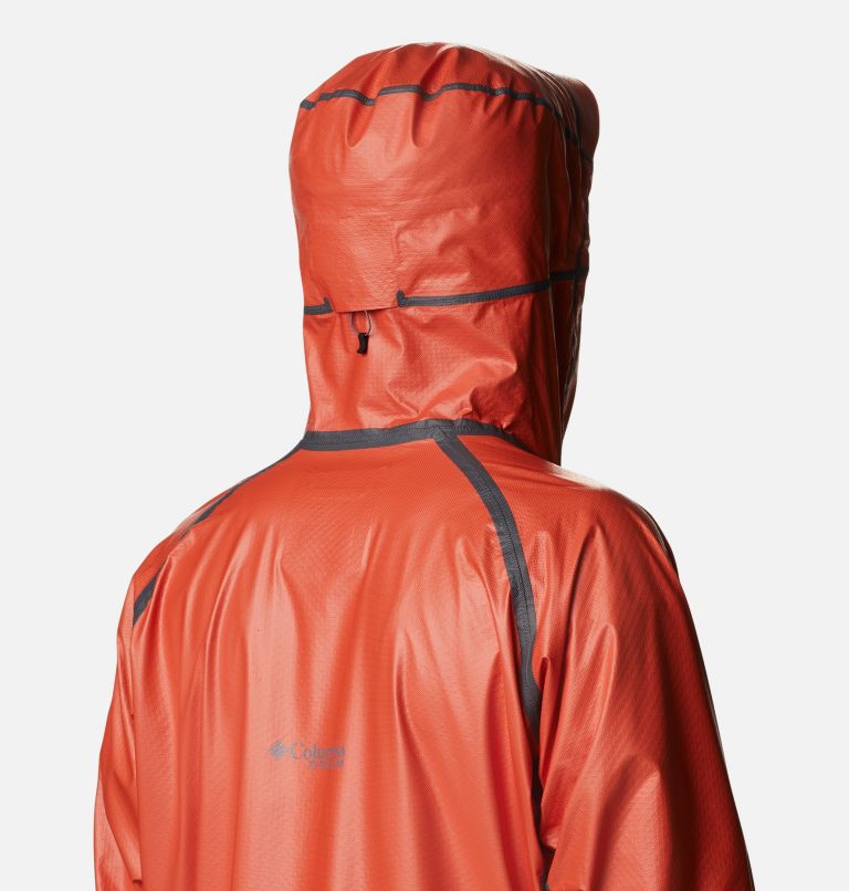 Men's OutDry Extreme Mesh Hooded Rain Shell Jacket, Color: Red Quartz, image 6