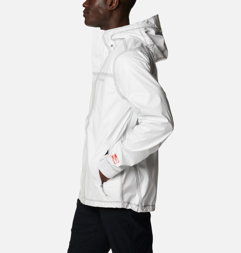 Thumbnail: Men's OutDry Extreme Wildrain Shell Jacket, Color: White, Cirrus Grey, image 3