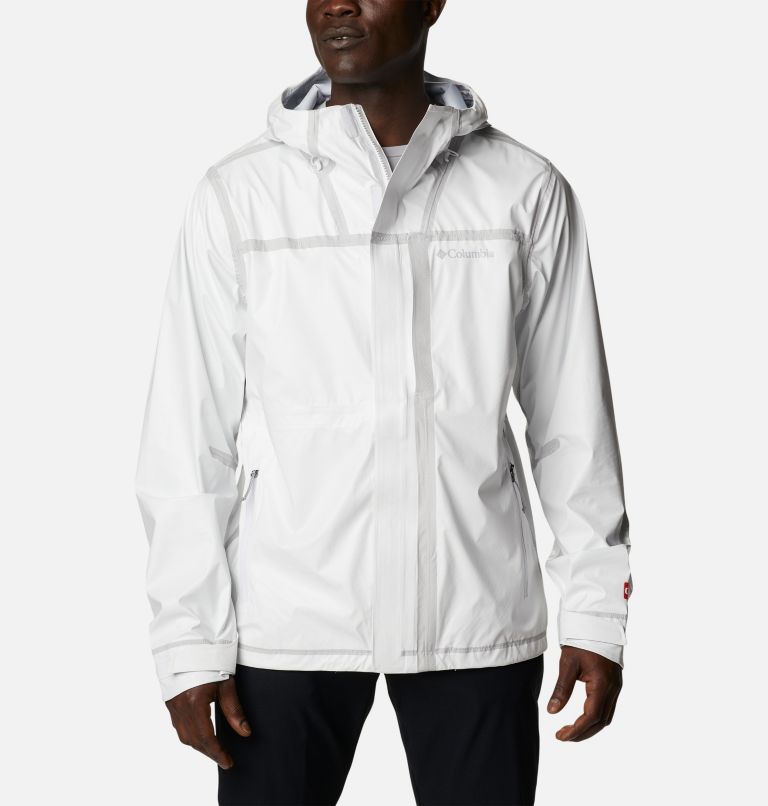 Thumbnail: Men's OutDry Extreme Wildrain Shell Jacket, Color: White, Cirrus Grey, image 1